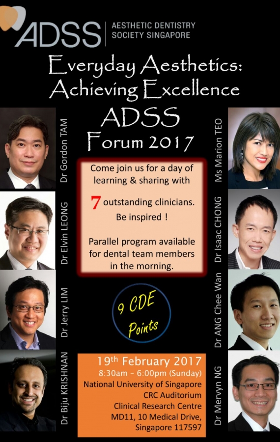 Dr Isaac Chong was invited by the Aesthetic Dentistry Society of Singapore to give a lecture during their Annual Dental Forum